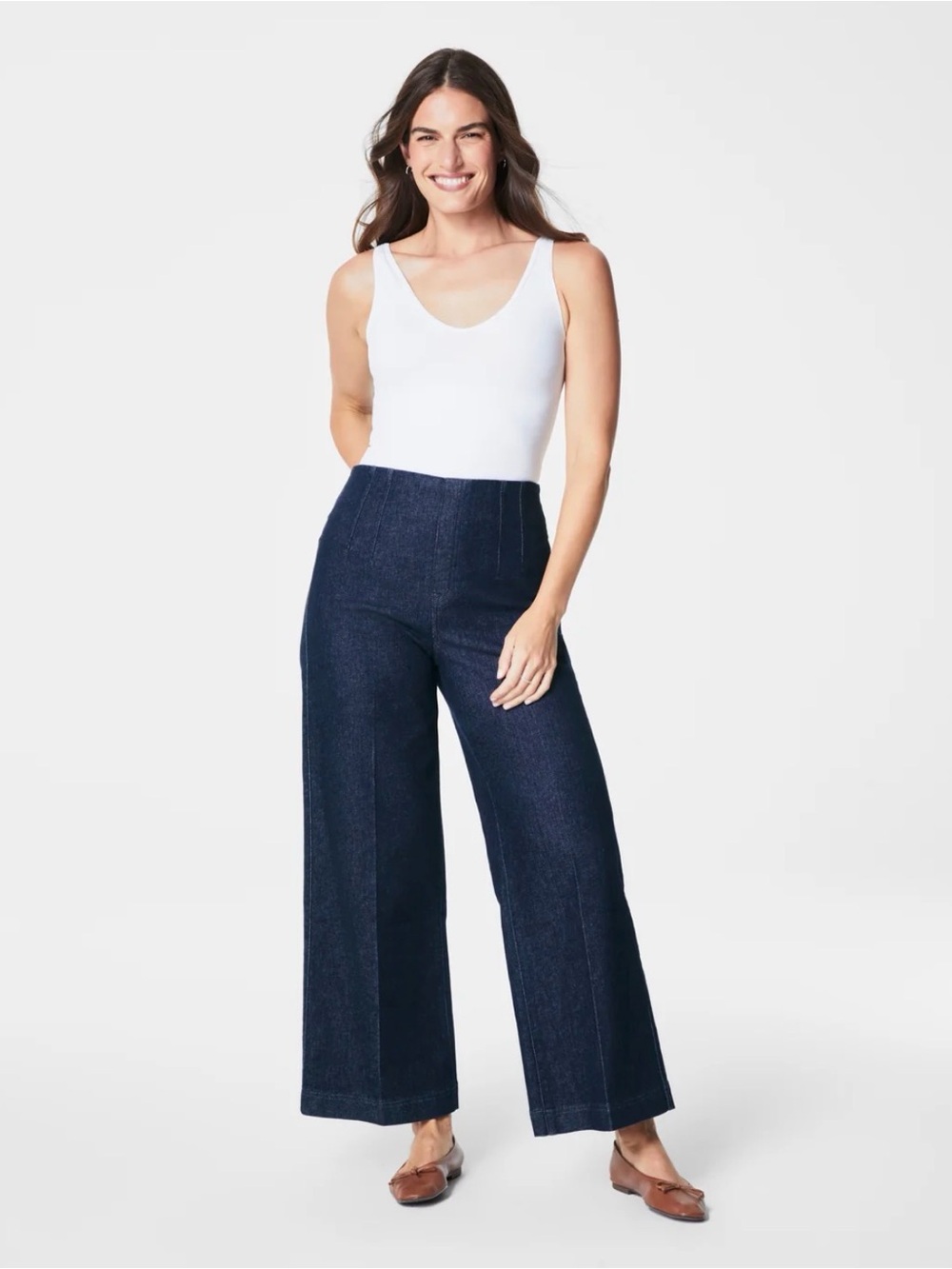 Spanxshape™ Everywear Zero Waistband Cropped Wide Leg Jeans XL Spanx